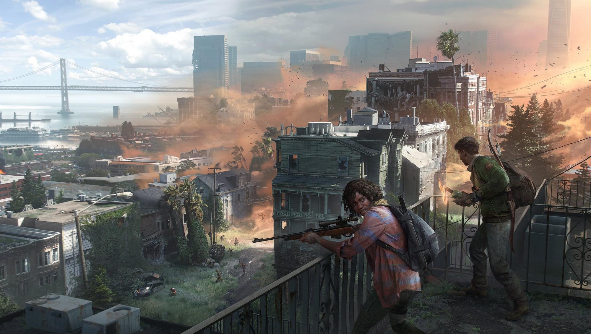 Prvý concept art z nepomenovanej multiplayerovej hry The Last of Us z júna 2022.