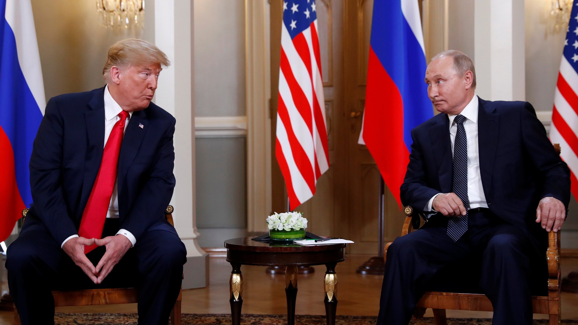 Donald Trump a Vladimir Putin.
