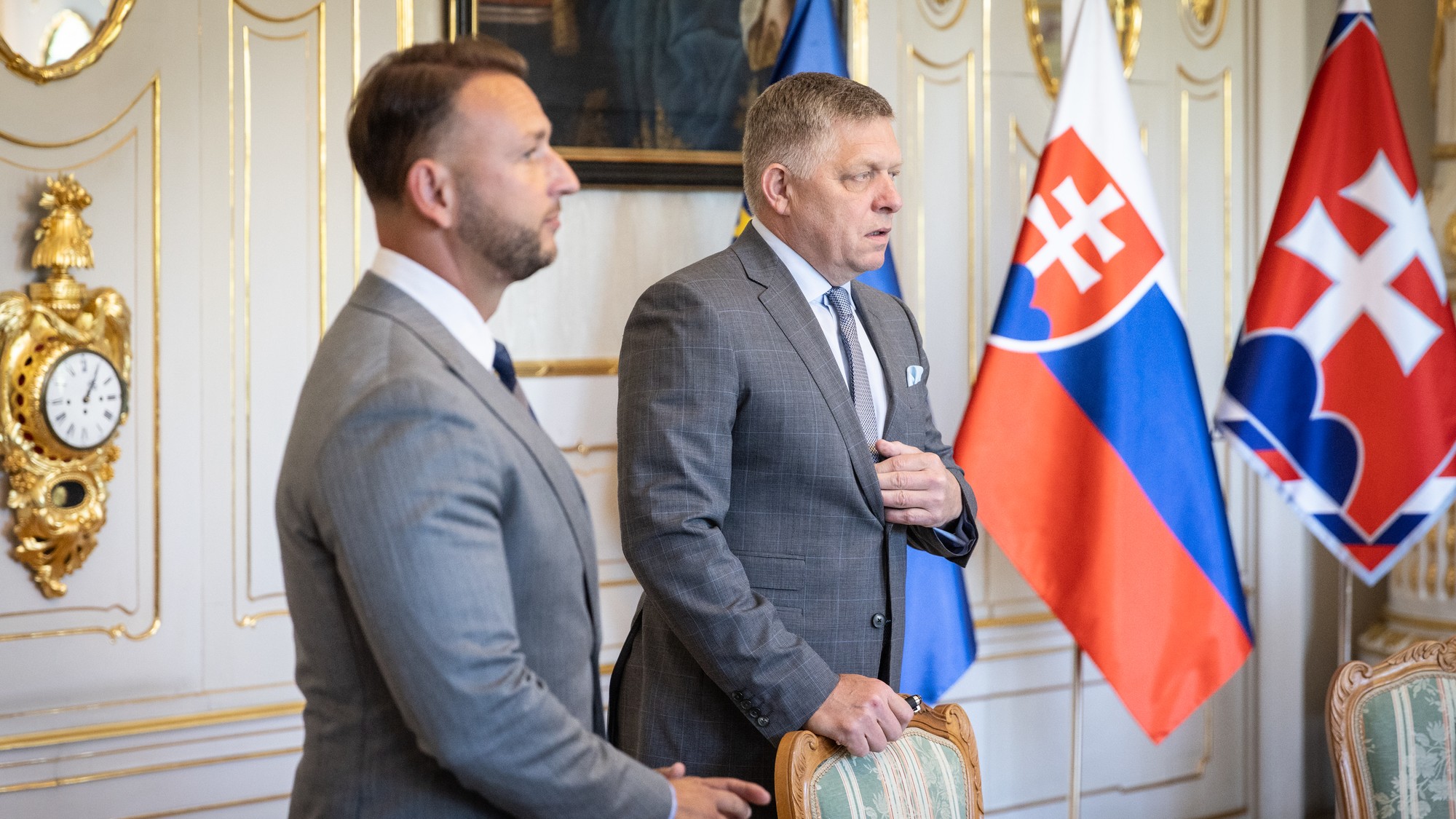Okrúhly stôl predsedov parlamentných strán u prezidenta Petra Pellegriniho 17.6.2025