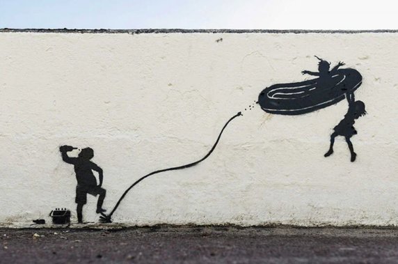 Seria nowych murali, których autorem jest Banksy