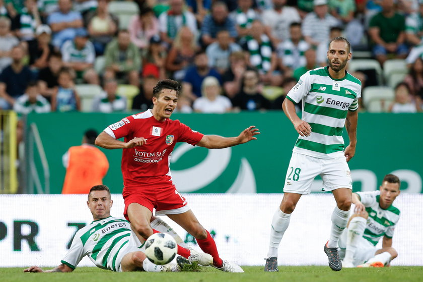 Pilka nozna. Ekstraklasa. Lechia Gdansk - Miedz Legnica. 10.08.2018