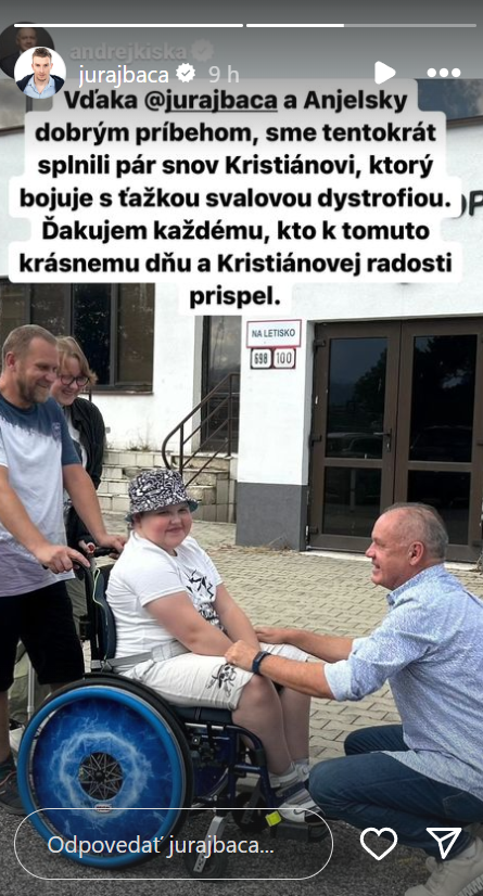 Kiska poďakoval známemu hercovi a moderátorovi.