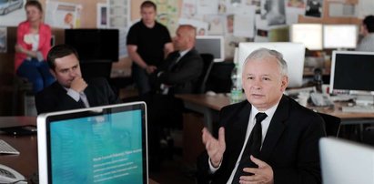 Kaczyński w redakcji Faktu: PO ma przewagi zaledwie...