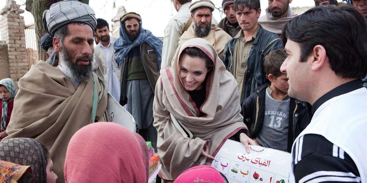 Angelina Jolie w Afganistanie