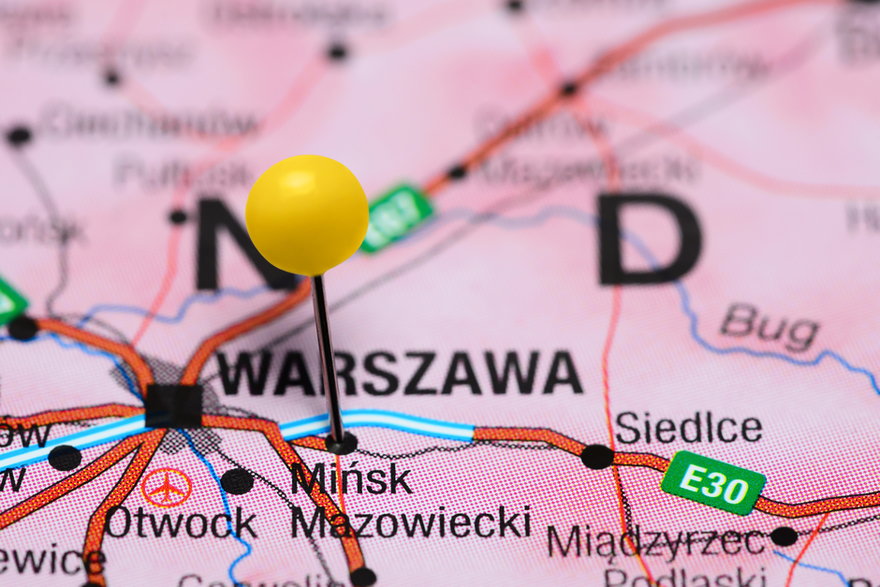 Mińsk Mazowiecki, położenie