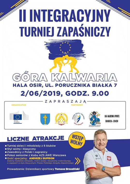 II Integracyjny Turniej Zapaśniczy - plakat