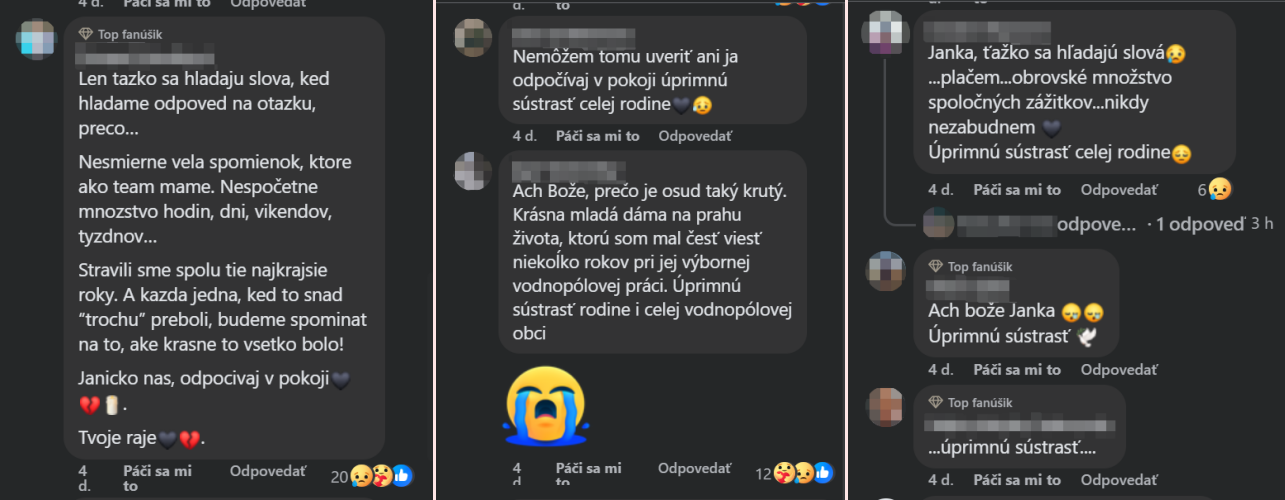 Verejnosť zasiahla smrť bývalej slovenskej reprezentantky Janky Koubskej. 