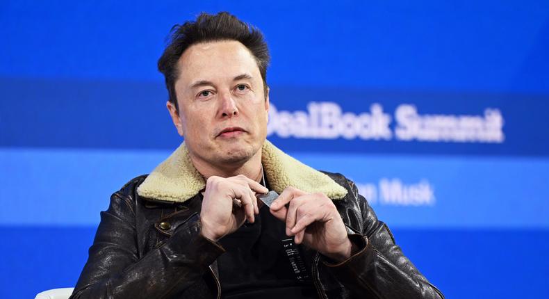 Neuralink founder Elon Musk at The New York Times' Dealbook summit.Slaven Vlasic/Getty Images