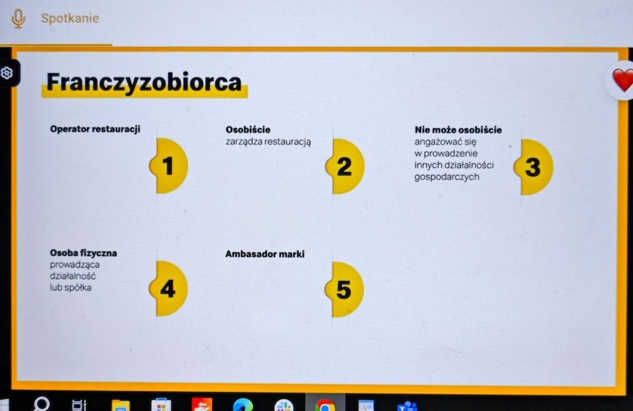 Franczyzobiorca nie może prowadzić innych biznesów poza restauracjami McDonald's