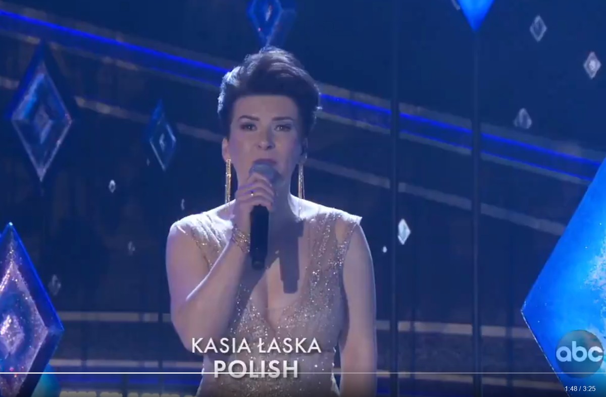 Katarzyna Łaska na gali wręczenia Oscarów