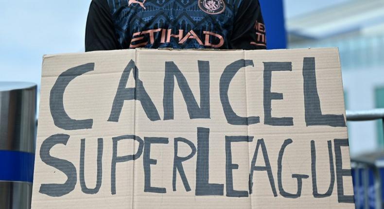 English supporters were up in arms over the Super League Creator: JUSTIN TALLIS