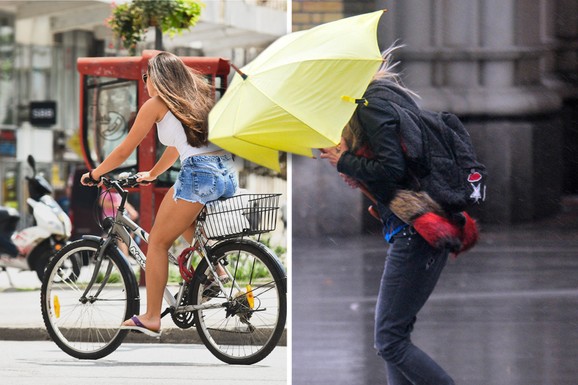 "PRED NAMA JE IZUZETNO TURBULENTNO VREME!" Meteorolozi najavljuju jaku košavu i puno kiše, ali i TROPSKE temperature u maju