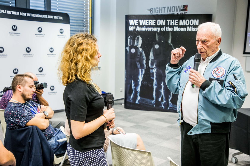 Astronauta Al Worden przyjechał do Polski