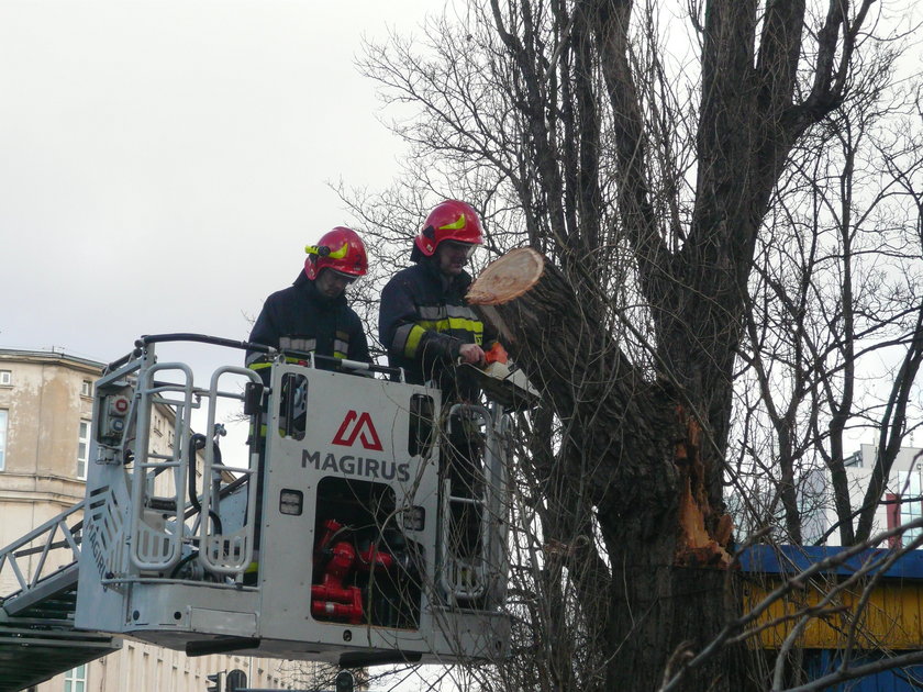 Wichura w Łodzi.