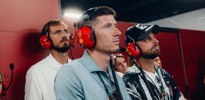 Robert Lewandowski na chwilę zmienił sport. Pomogło mu w tym Ferrari