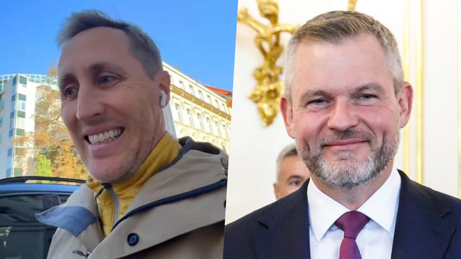 Moderátor Matej Sajfa Cifra a prezident Peter Pellegrini. 