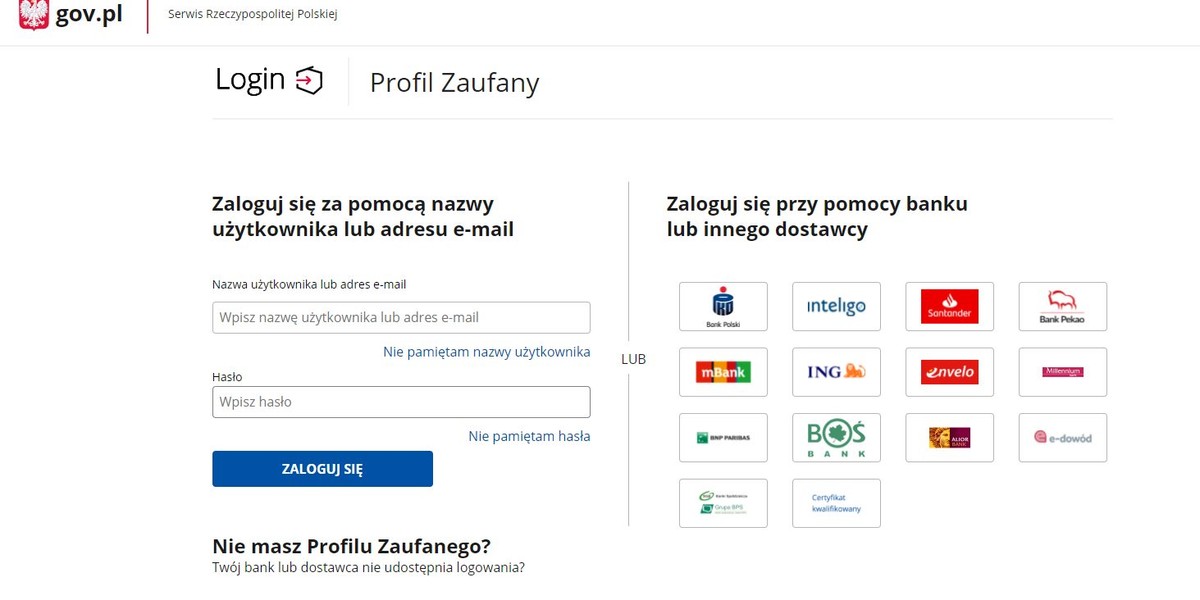 Profil Zaufany zmiana w systemie. Tymczasowy Profil Zaufany zmieni się w stały.