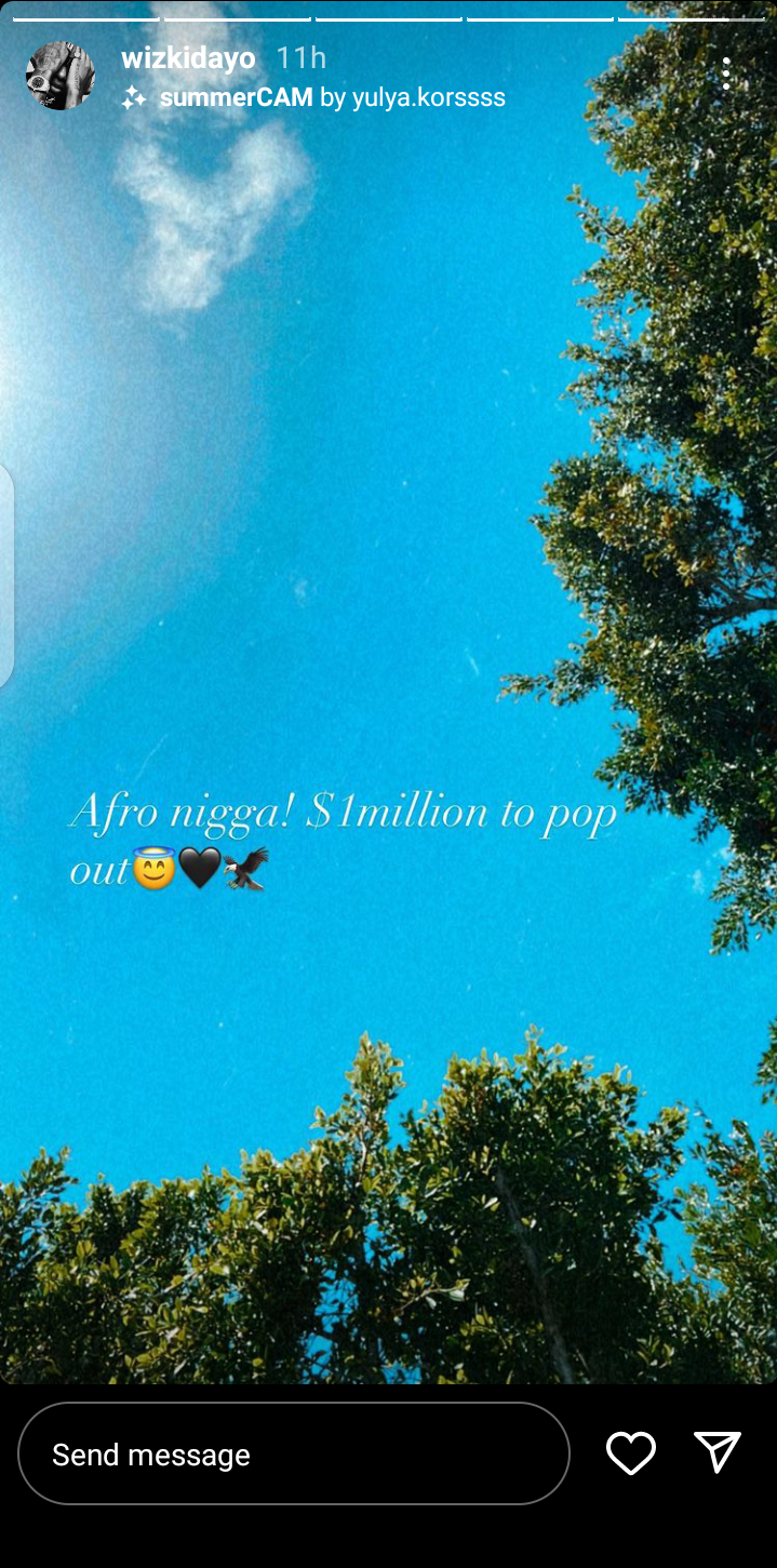 Wizkid hints on getting $1 million to headline at the Rolling Loud concert in Toronto