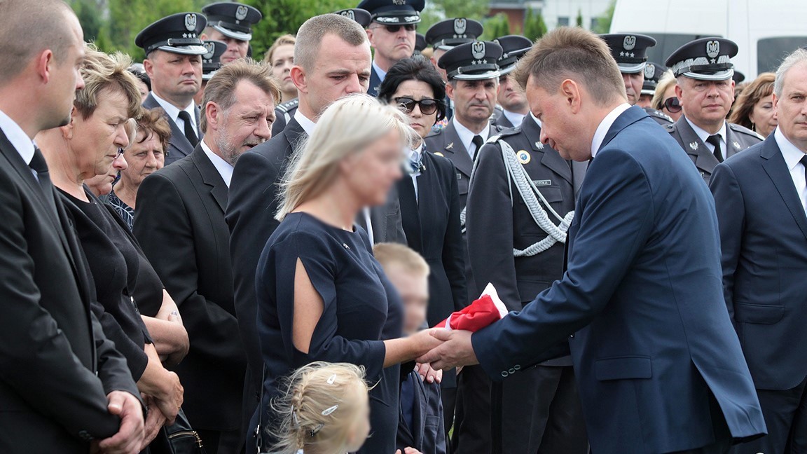 Monika Sobańska i Mariusz Błaszczak, fot. MON