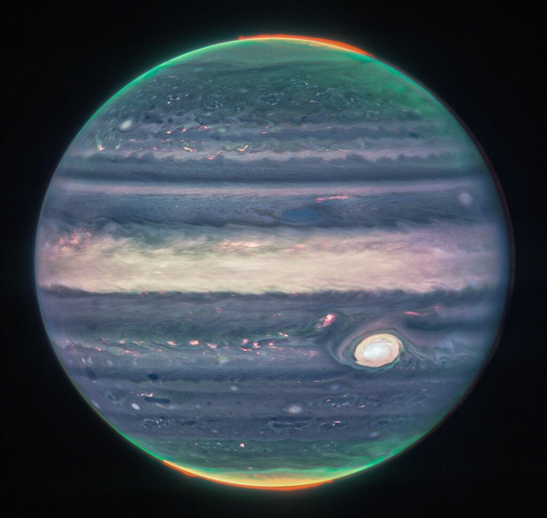 Jupiter sfotografowany przez teleskop Webba