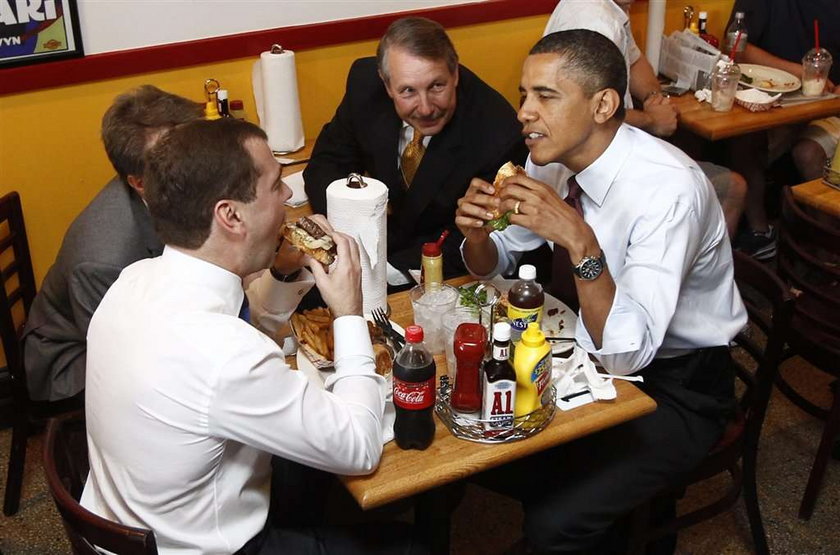 Obama zabrał Miedwiediewa na hamburgera