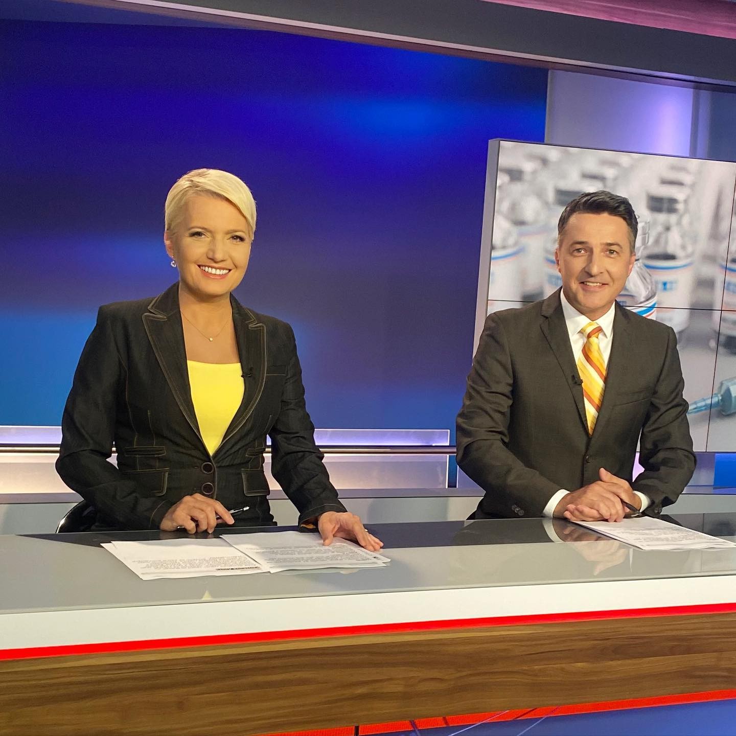 Moderátorka Aneta Parišková a Ľuboš Sarnovský.