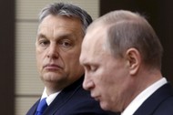 Russian President Putin and Hungarian Prime Minister Orban attend joint news conference following th