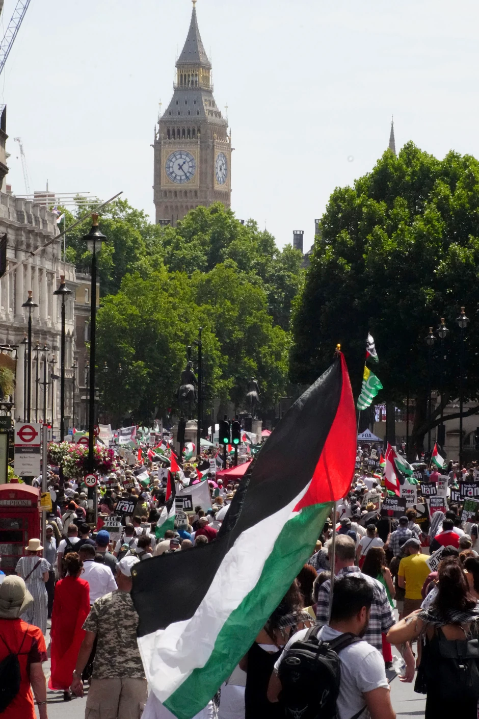 Marš solidarnosti sa Palestinom u Londonu 21. juna