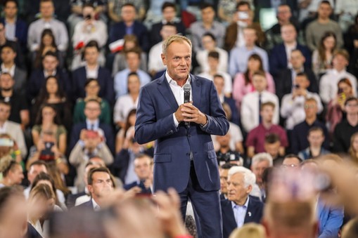 Donald Tusk na konwencji PO w Radomiu