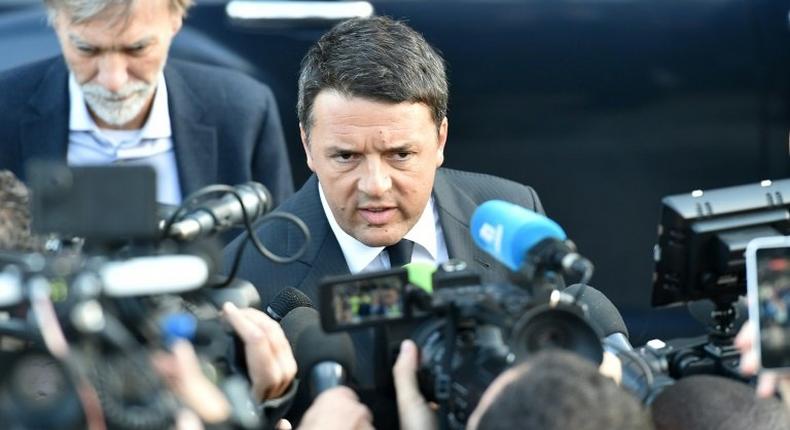 Italian Prime Minister Matteo Renzi described the constitutional referendum as a contest between nostalgia and the future, between those who want to change nothing and those who are looking ahead