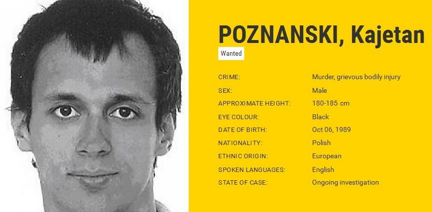 Poznański na liście najgroźniejszych zbrodniarzy. Ściga go Interpol