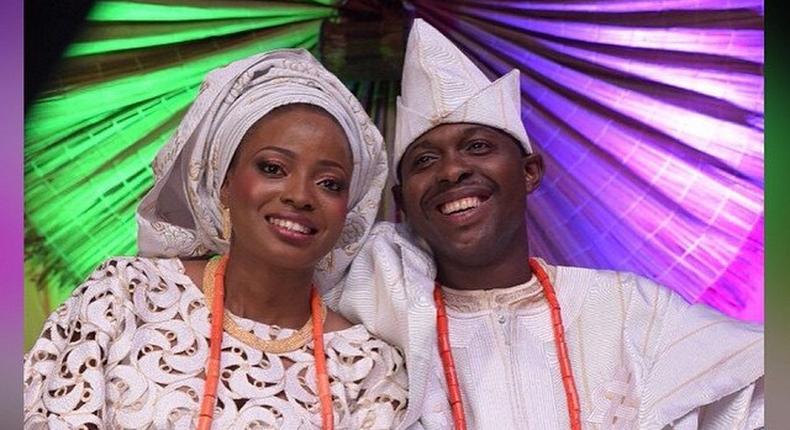 Kunle Bello and his lovely wife