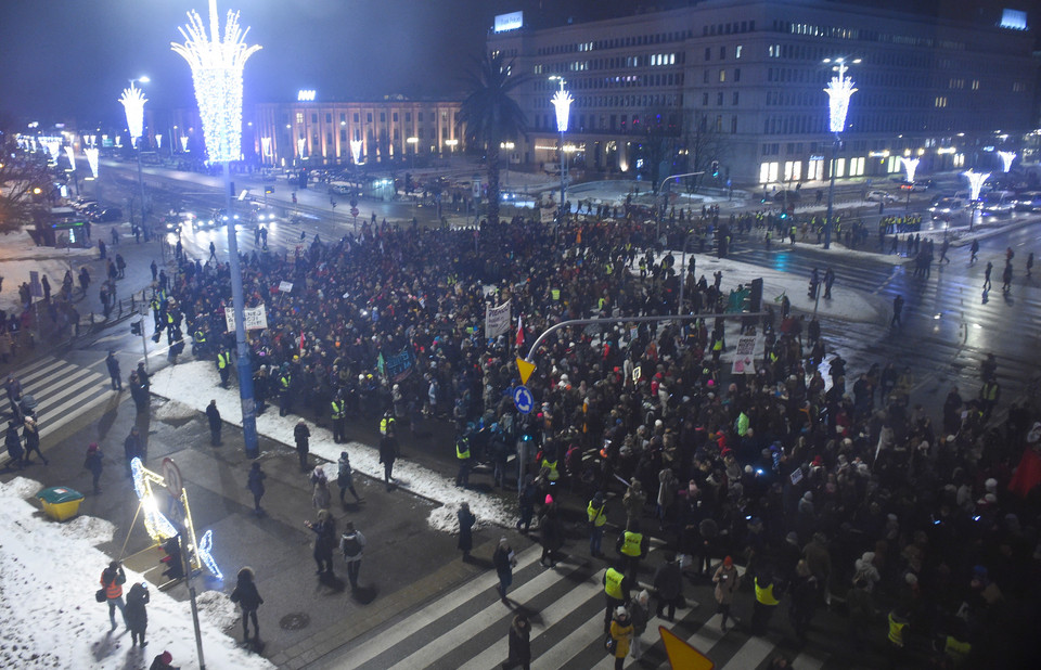 WARSZAWA CZARNA ŚRODA STRAJK KOBIET (protest)