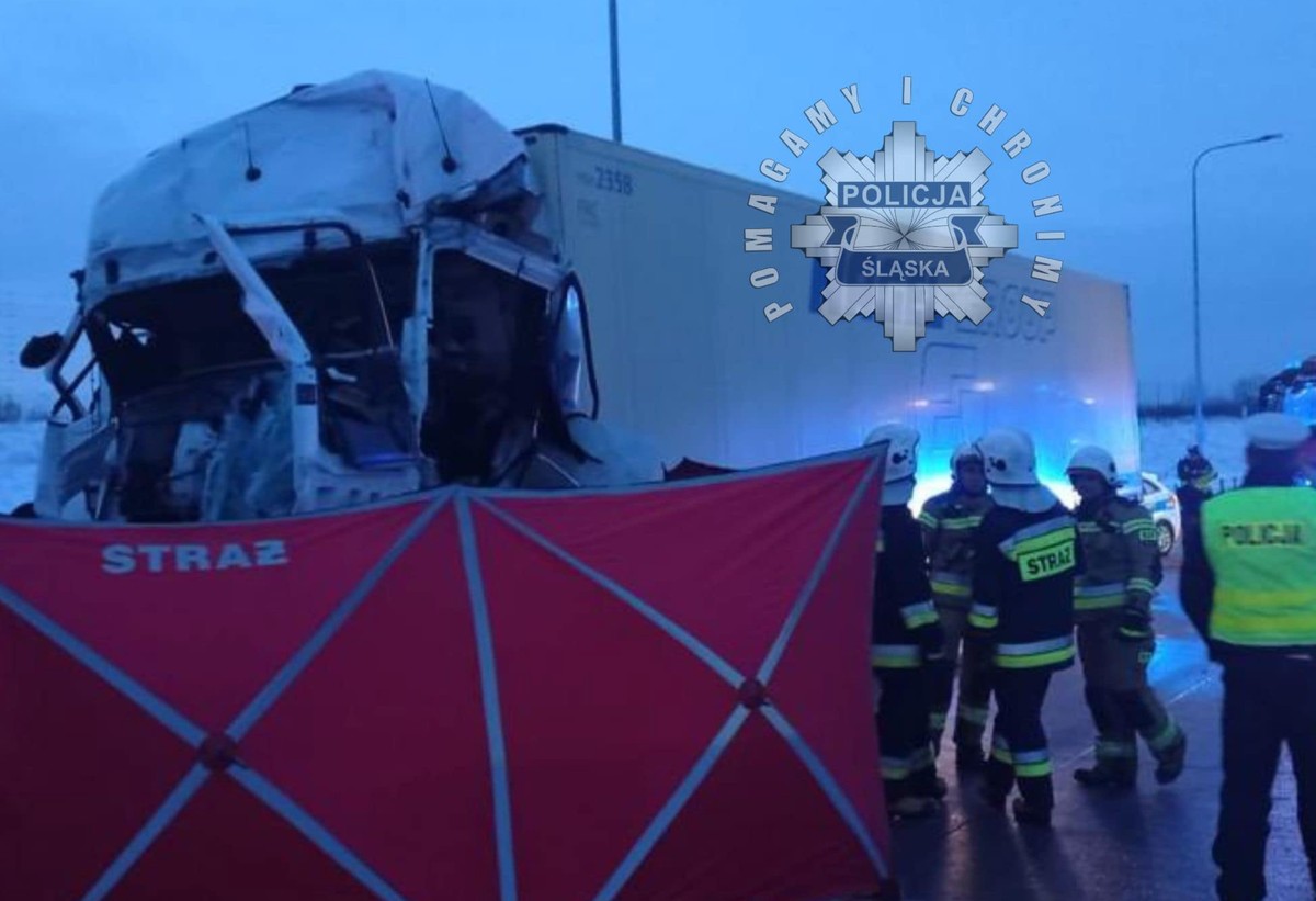 Wypadek na A1 pod Częstochową