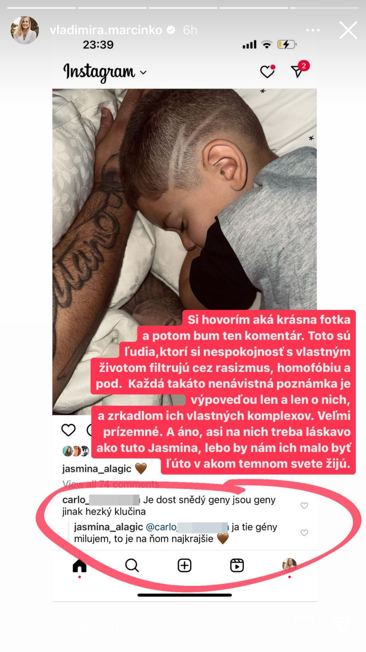 Poslankyňa Marcinková sa zastala syna Jasminy Alagič a Rytmusa.
