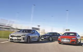 Kia Stinger GT kontra Audi S5 Sportback i Jaguar XE S - Kia wśród wyższych sfer