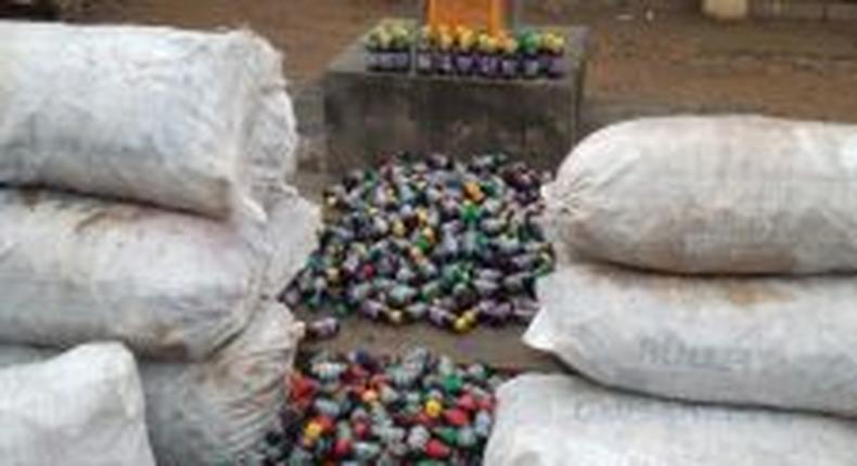 Drugs seized by the Operatives of the National Drug Law Enforcement Agency (NDLEA)