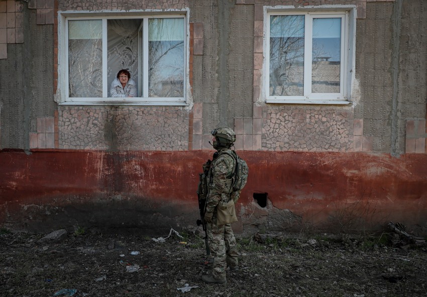 Ruski vojnik u Gorlovki, Ukrajina