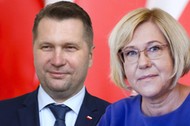 Kurator Barbara Nowak oraz minister Przemysław Czarnek