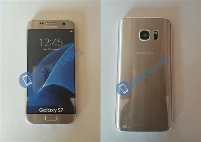 Samsung Galaxy S7 edge w złotym kolorze obudowy