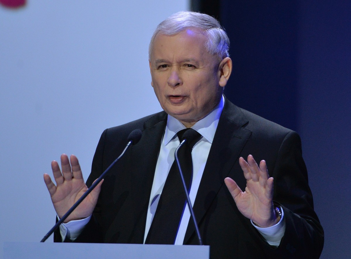 Jarosław Kaczyński na kongresie PiS
