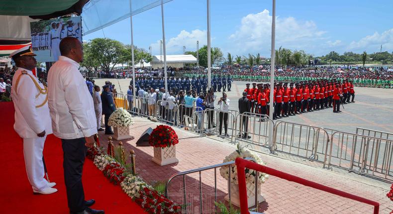 Soldiers force Mombasa residents seeking to attend Mashujaa Day fete to swim in sewerage