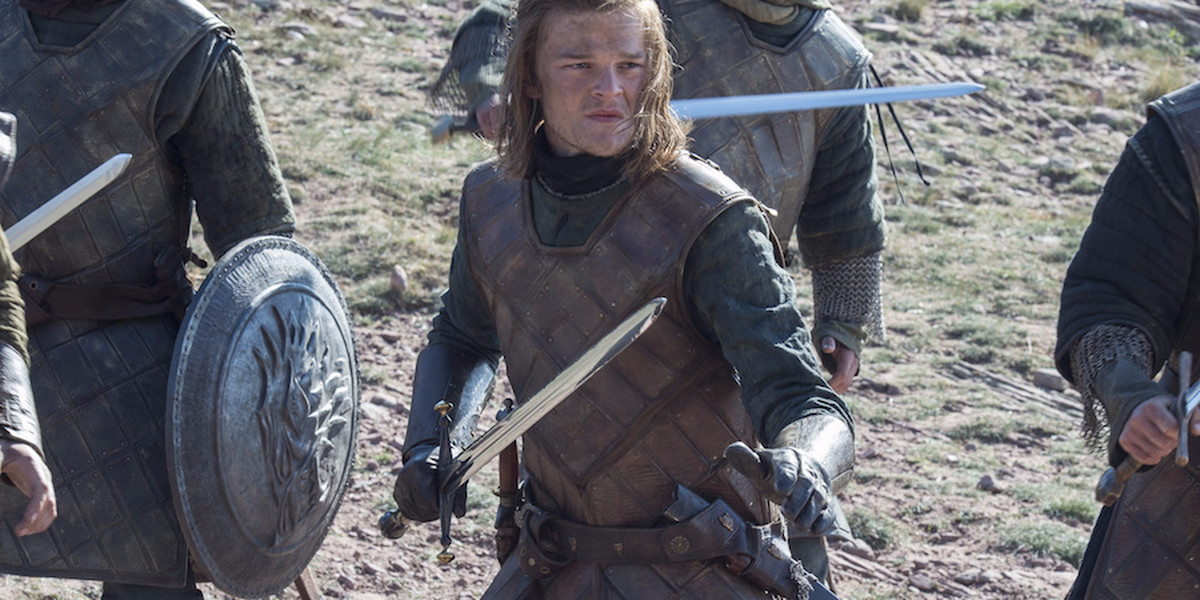Robert Aramayo as young Ned Stark on "Game of Thrones."