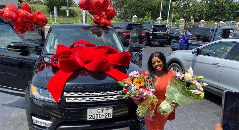 Nana Aba recieves Range Rover as birthday gift