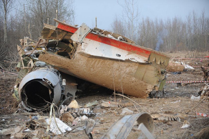 Wrak Tu-154 w Smoleńsku