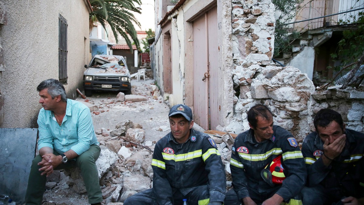 GREECE EARTHQUAKE  (Strong earthquake rocks Lesvos island)