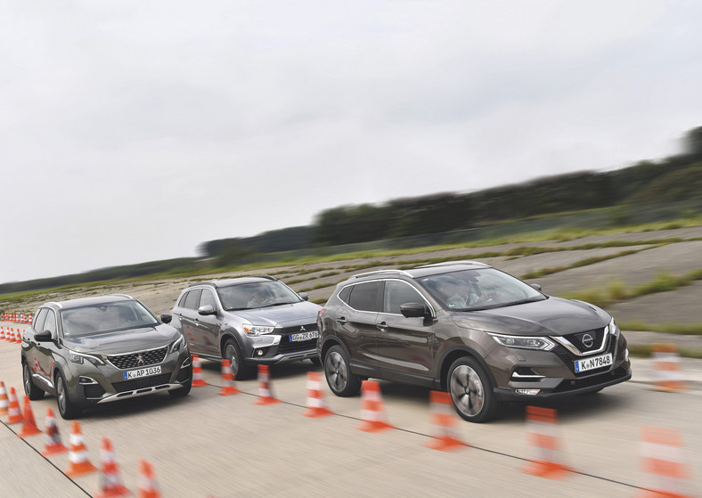 Nieduże silniki, wysokie ceny - Mitsubishi ASX, Nissan Qashqai, Peugeot 3008