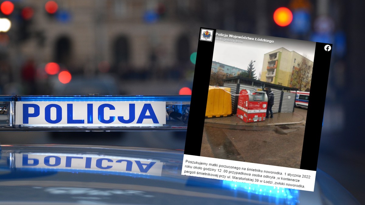 Łódź. Ciało noworodka na śmietniku. Makabryczne odkrycie w Nowy Rok