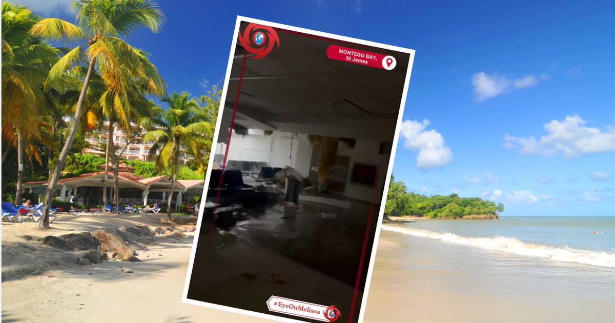 To zostało z lotniska w turystycznym kurorcie na Jamajce. Przerażający widok