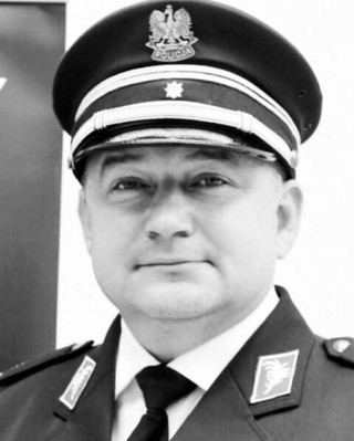 Grzegorz Gubała, przewodniczący NSZZ Policjantów województwa małopolskiego.